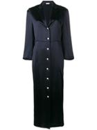Thom Browne Seamed Satin Corset Dress - Blue