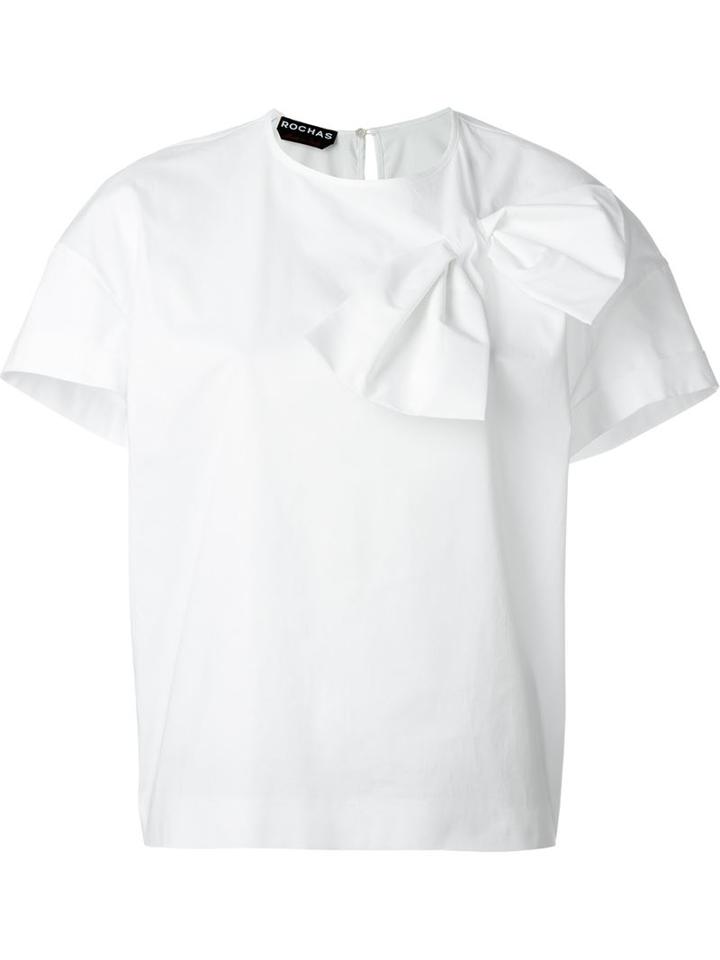 Rochas Shoulder Bow Detail Top