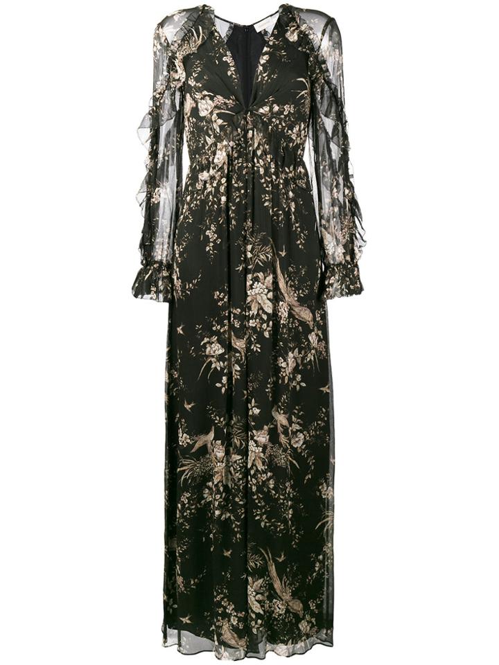 Zimmermann Maples Floral Print Jumpsuit - Black
