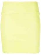 Sprwmn Fitted Mini Skirt - Yellow