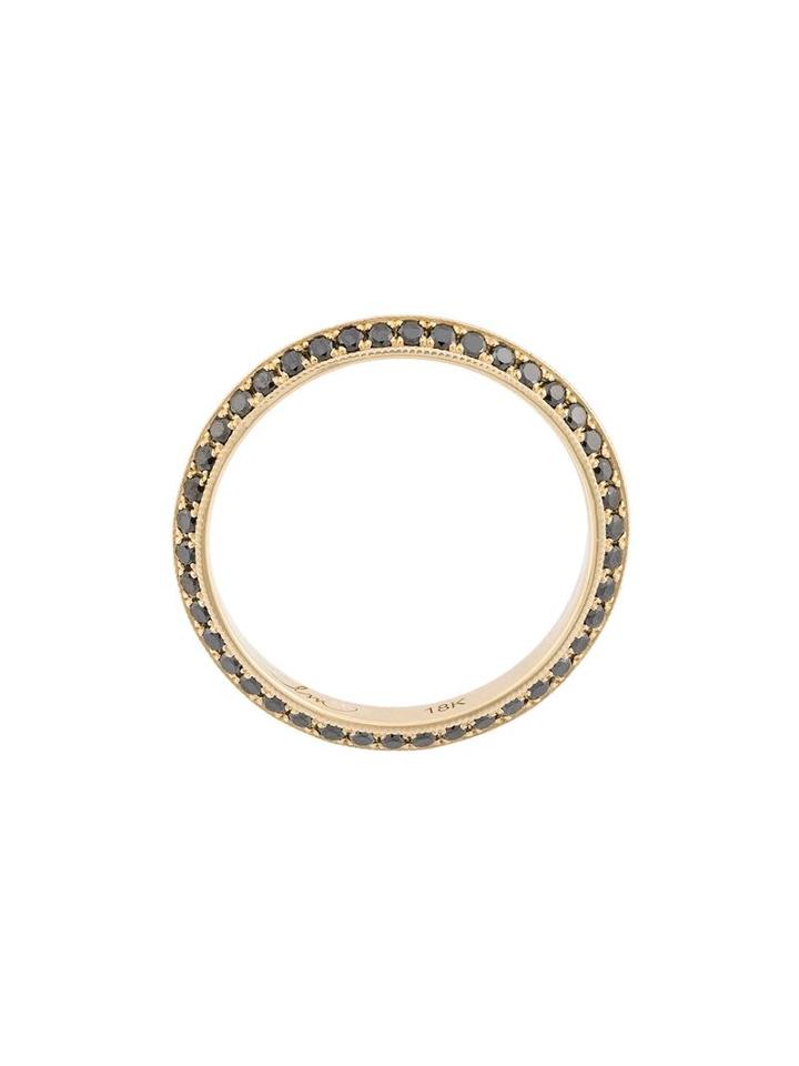Lizzie Mandler Fine Jewelry 18k Gold And Diamond 'double-sided Knife Edge' Ring, Women's, Size: 7, Metallic