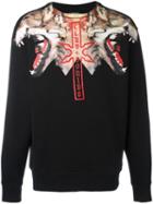 Marcelo Burlon County Of Milan Victor Sweatshirt, Men's, Size: Large, Black, Cotton/polyester
