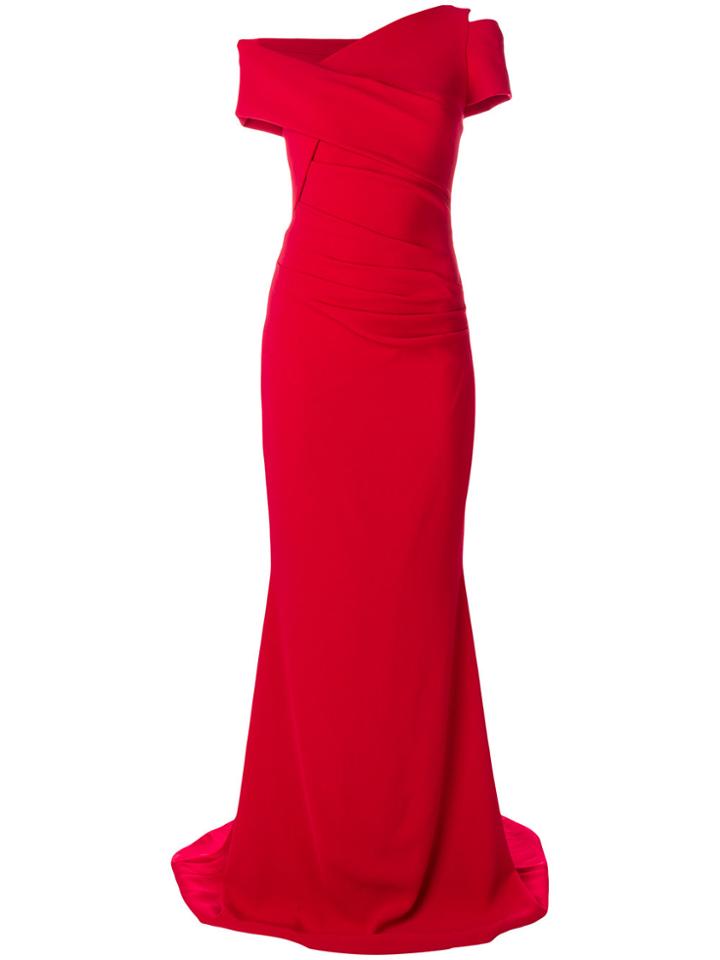 Talbot Runhof Moa5 Dress - Red