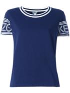 Kenzo Round Neck T-shirt, Women's, Size: Xs, Blue, Cotton