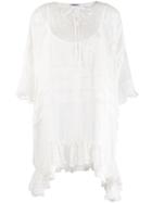 Parlor Embroidered Lace Dress - White