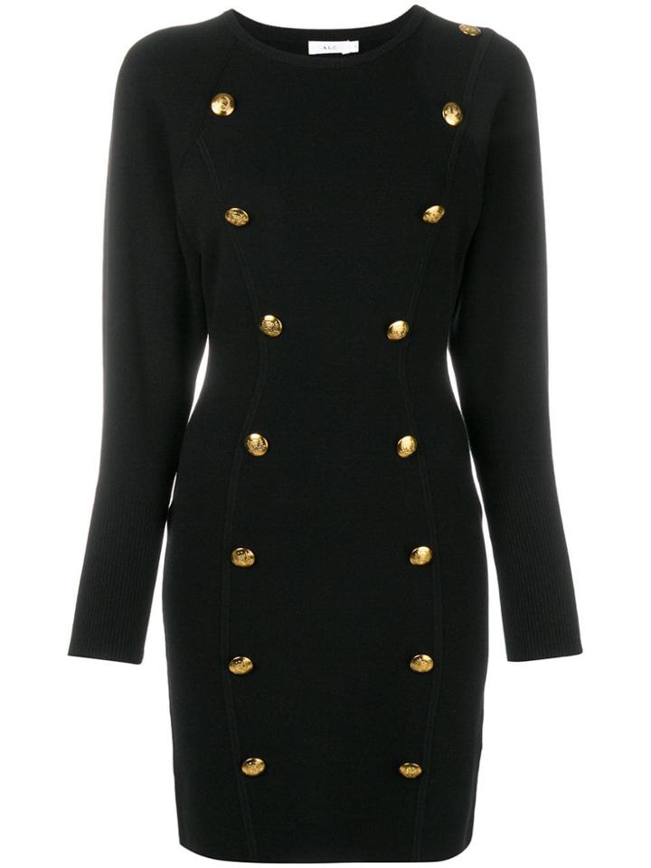 A.l.c. Lapel Detail Dress - Black