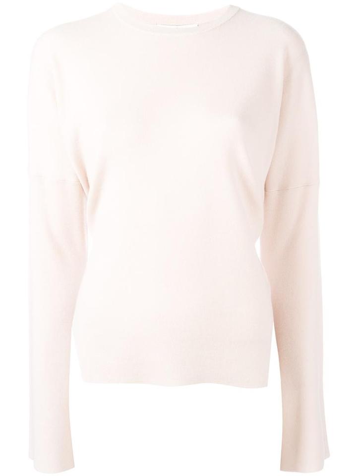 Tibi Slit Sleeved Knitted Blouse, Women's, Size: Small, Pink/purple, Merino