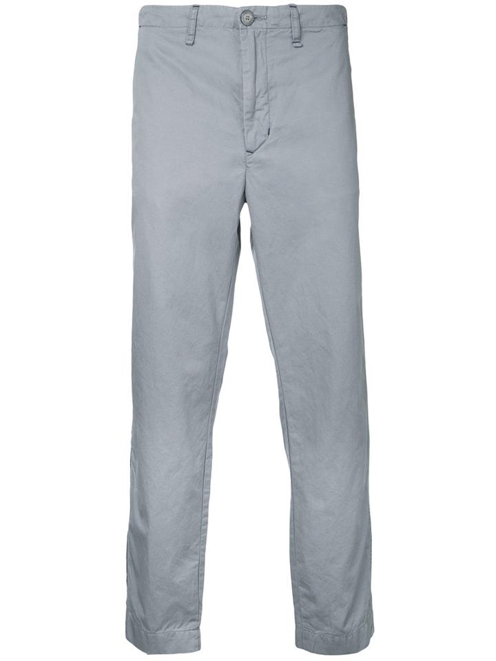 Factotum - Straight Trousers - Men - Cotton - 28, Grey, Cotton