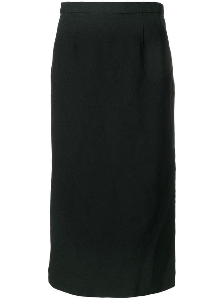 Comme Des Garçons High-rise Midi Skirt - Black