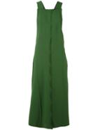Boboutic - Buttoned Midi Dress - Women - Polyester/viscose - S, Green, Polyester/viscose