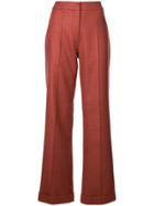 Jonathan Simkhai Wool Newton Pant - Red