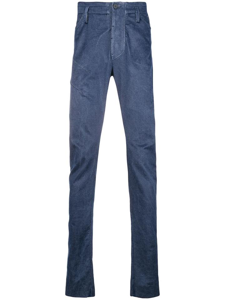 Lost & Found Ria Dunn Darted Slim Flit Trousers - Blue