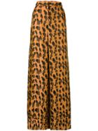 Just Cavalli Leopard Print Palazzo Pants - Brown