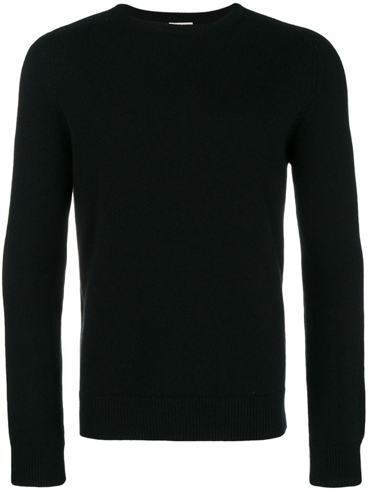 Saint Laurent Crew Neck Sweater - Black
