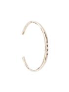 Henson Black Diamond Encrusted Cuff - Metallic