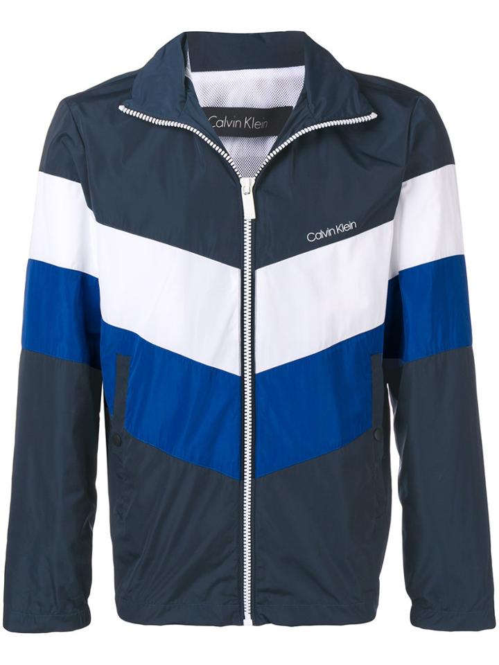 Ck Calvin Klein Colour Block Jacket - Blue