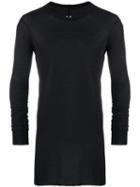 Rick Owens Long Length Sweatshirt - Black