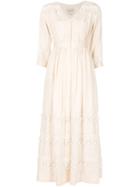 Sea Button Front Maxi Dress