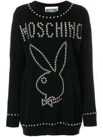 Moschino Playboy Studded Sweater - Black