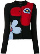 Alice+olivia Intarsia Flower Cardigan - Black