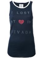 Zoe Karssen 'nevada' Tank Top, Women's, Size: Large, Blue, Cotton/modal