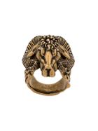 Gucci Antico Engraved Ring - Gold