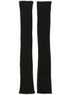 Rick Owens Knit Arm Warmers, Women's, Black, Cotton