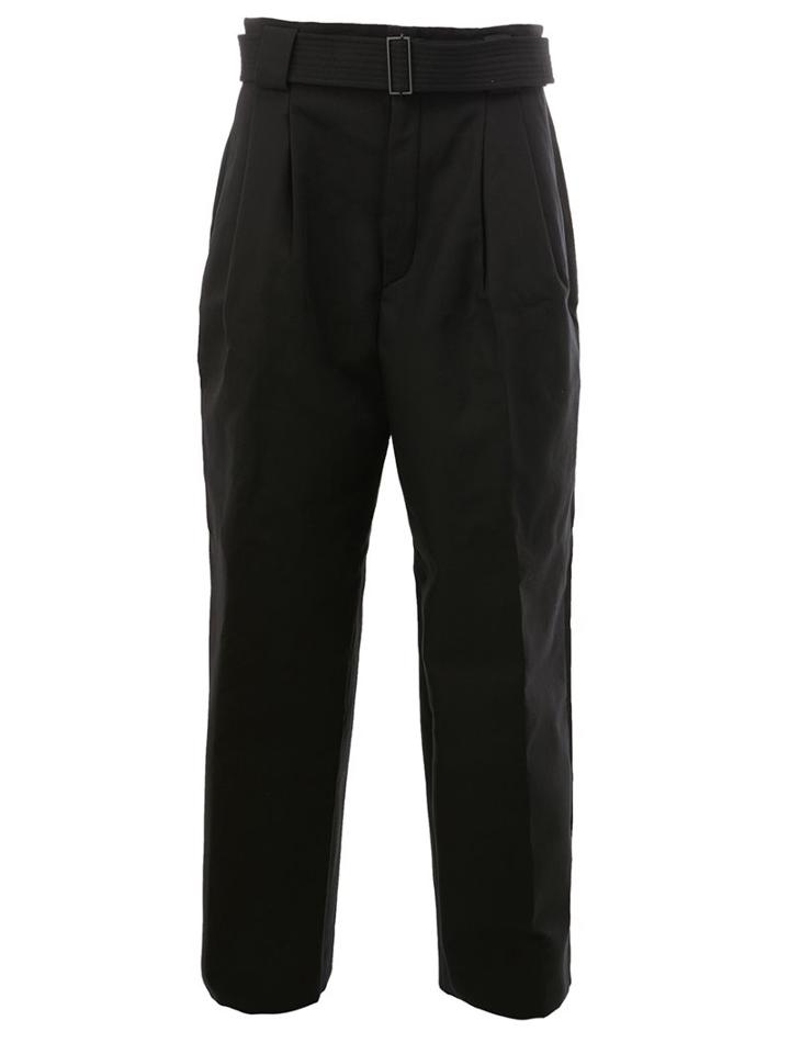 Juun.j Belted Tailored Cropped Trousers