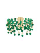 Rosantica Chain Drop Stone Pendant Bracelet - Green