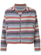 The Elder Statesman Striped Jacket, Men's, Size: Medium, Cashmere