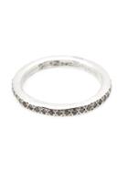 Rosa Maria Image Diamond Band Ring, Women's, Size: 7, Grey, Sterling Silver/diamond