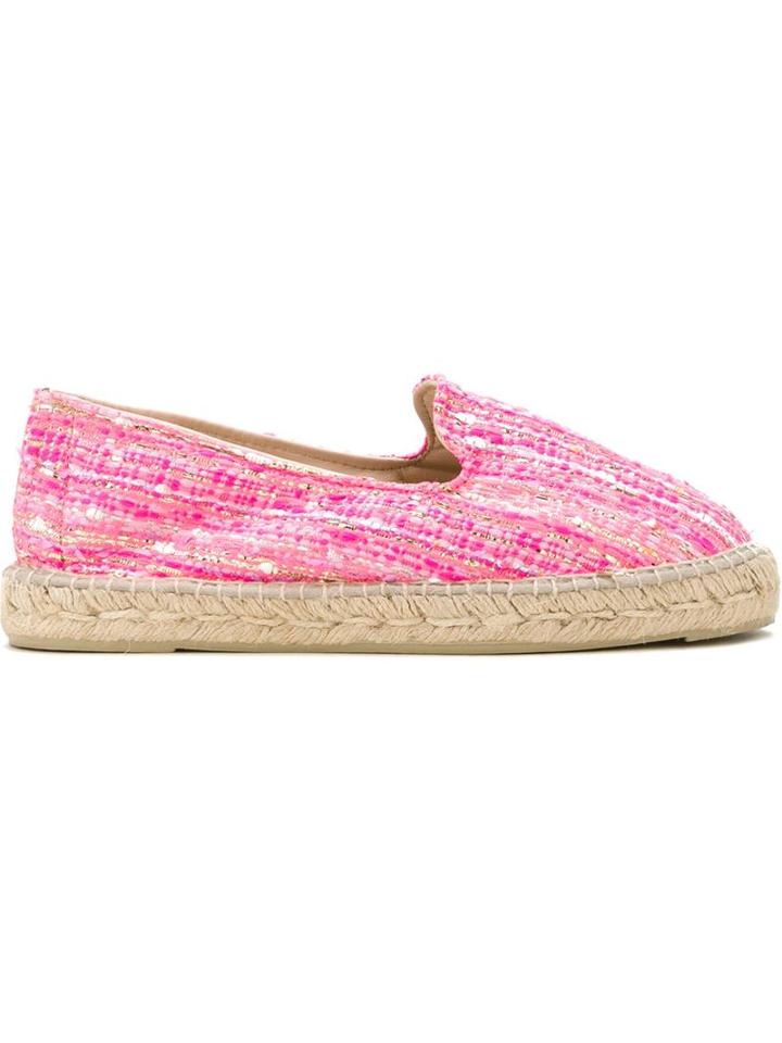 Manebi Woven Espadrilles, Women's, Size: 38, Pink/purple, Rubber