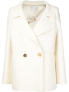 Maison Rabih Kayrouz Gold-tone Button Short Peacoat