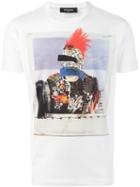 Dsquared2 Photo Print T-shirt, Men's, Size: Xxl, White, Cotton