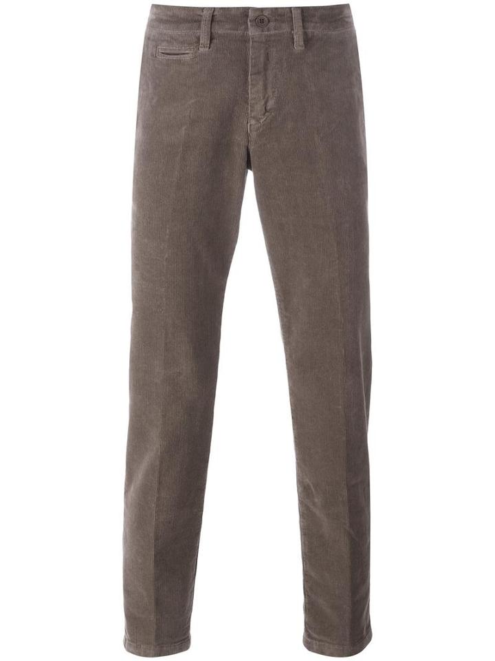 Re-hash Slim-fit Trousers, Men's, Size: 34, Brown, Cotton/spandex/elastane