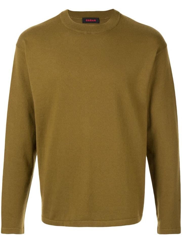 Caban Regular-fit Crew-neck Sweatshirt - Brown