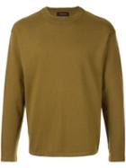 Caban Regular-fit Crew-neck Sweatshirt - Brown