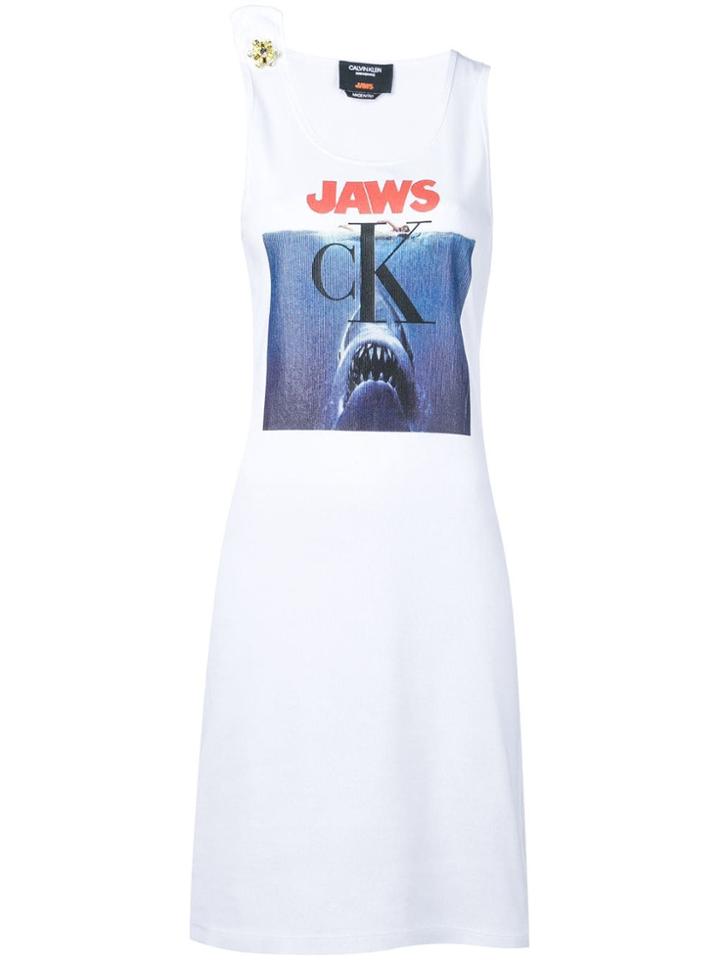 Calvin Klein 205w39nyc Jaws Tank Dress - White