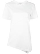 Cédric Charlier Asymmetric Hem T-shirt, Women's, Size: 42, White, Cotton