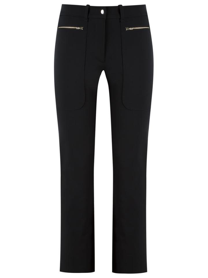 Gloria Coelho - Side Pockets Trousers - Women - Polyamide/spandex/elastane - 42, Black, Polyamide/spandex/elastane