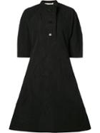 Marni - Midi Dress - Women - Cotton/linen/flax - 46, Black, Cotton/linen/flax
