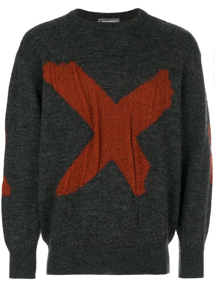 Issey Miyake Pre-owned X Intarsia Jumper - Grey