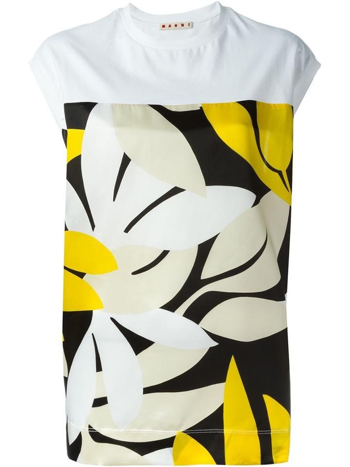 Marni Floral Panel Tank Top