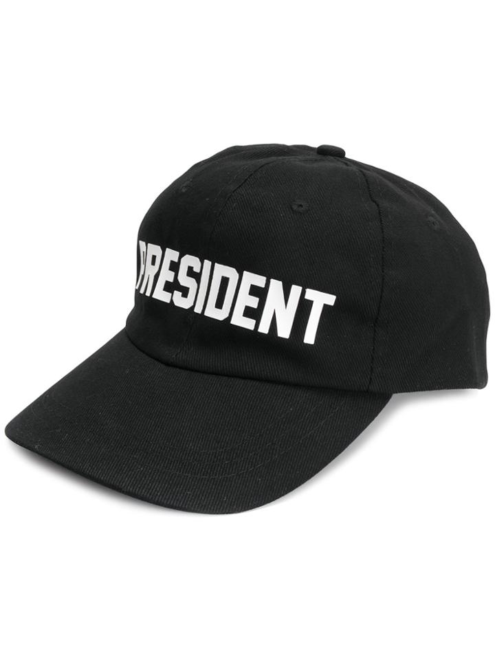 Les (art)ists 'president' Logo Cap - Black