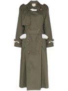 Rentrayage Weekend In Sandringham Trenchcoat - Green