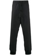 424 Drawstring Pinstripe Trousers - Black