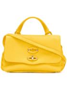 Zanellato Baby Pura Cross Body Bag, Women's, Yellow/orange, Leather/metal (other)