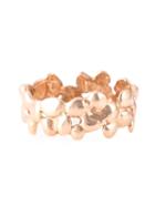 Natasha Collis Small Cobbled Ring, Women's, Metallic, Gold