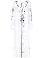 The Upside Embroidered Kaftan Dress - White