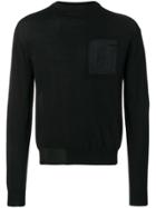 Oamc Chest Print Sweater - Black